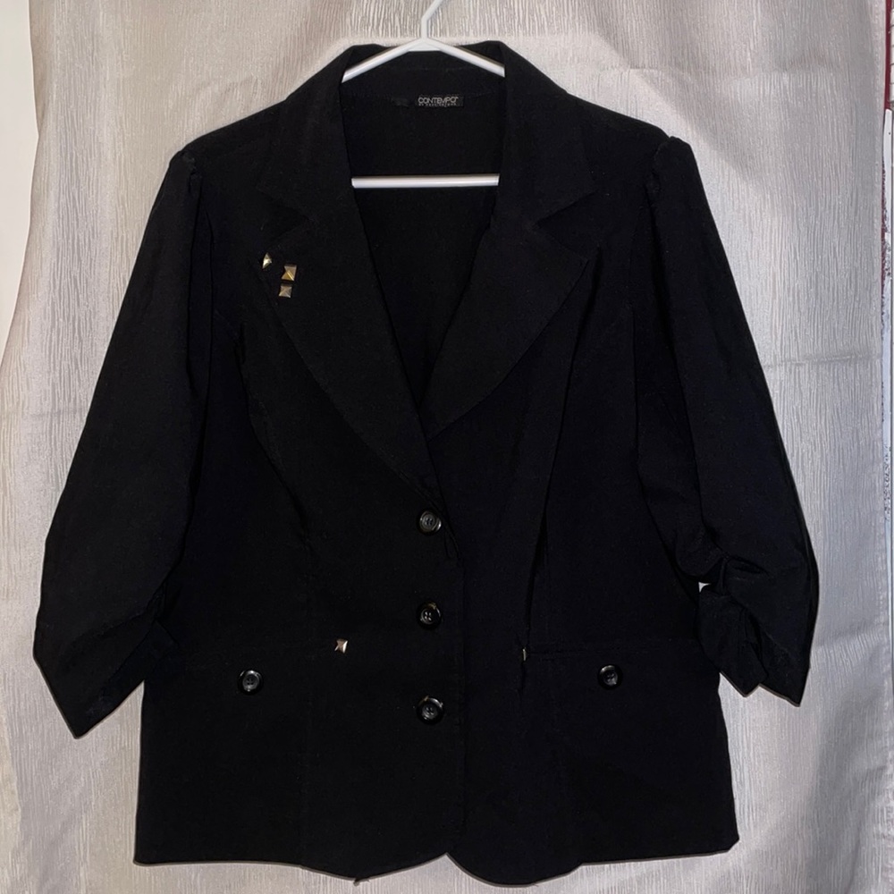 Black Button up Contempo blazer